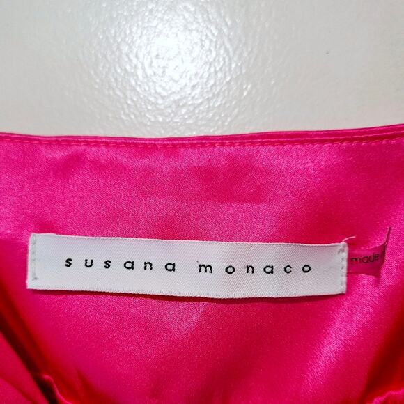 Susana Monaco Square Wire Silk Maxi Dress - Picture 5 of 8